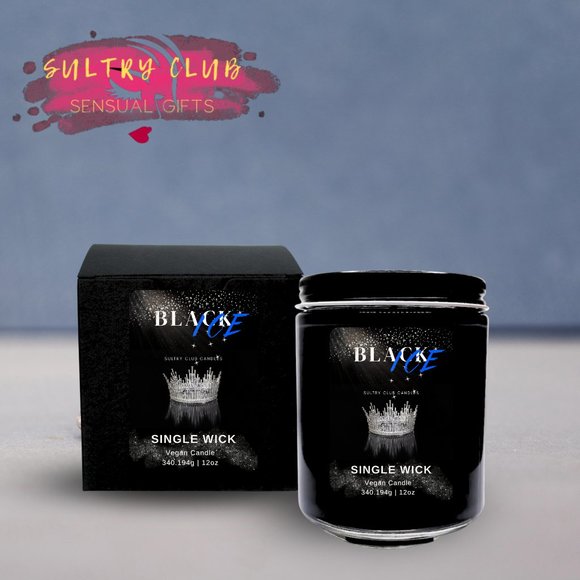 Black Ice Single Wick Candle -12 Oz - Picture 1 of 2